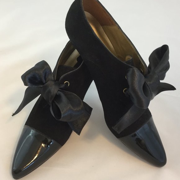 Kenneth Cole Suede & Patent Leather Pumps NEW - Picture 4 of 14